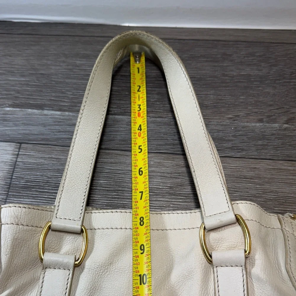 Authentic YSL Cream Tote Bag